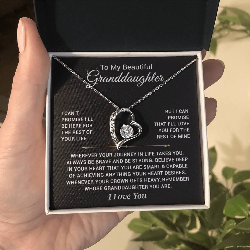 To My Granddaughter Necklace, Granddaughter Gift from Grandpa, Christmas Gift 8_11