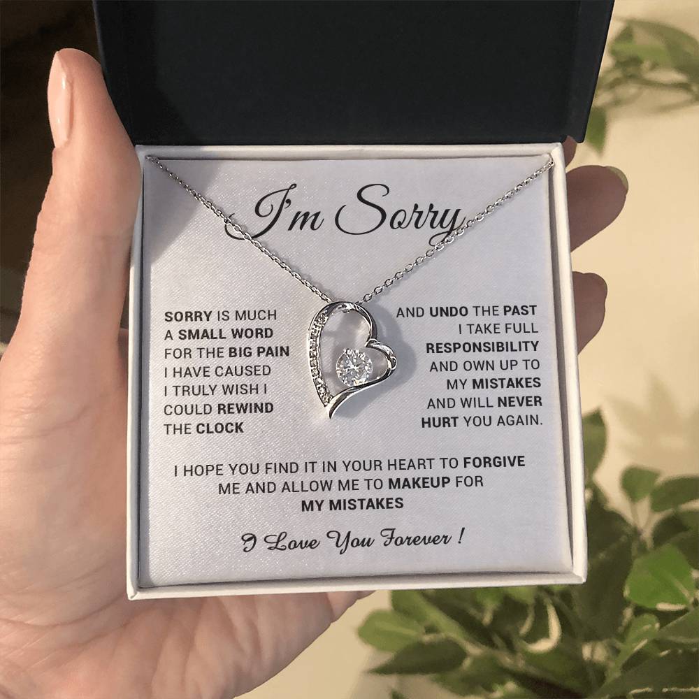 I'm Sorry Gift For Wife Necklace, Sorry Gift for Girlfriend, Forgiveness Gift For Her 24_5