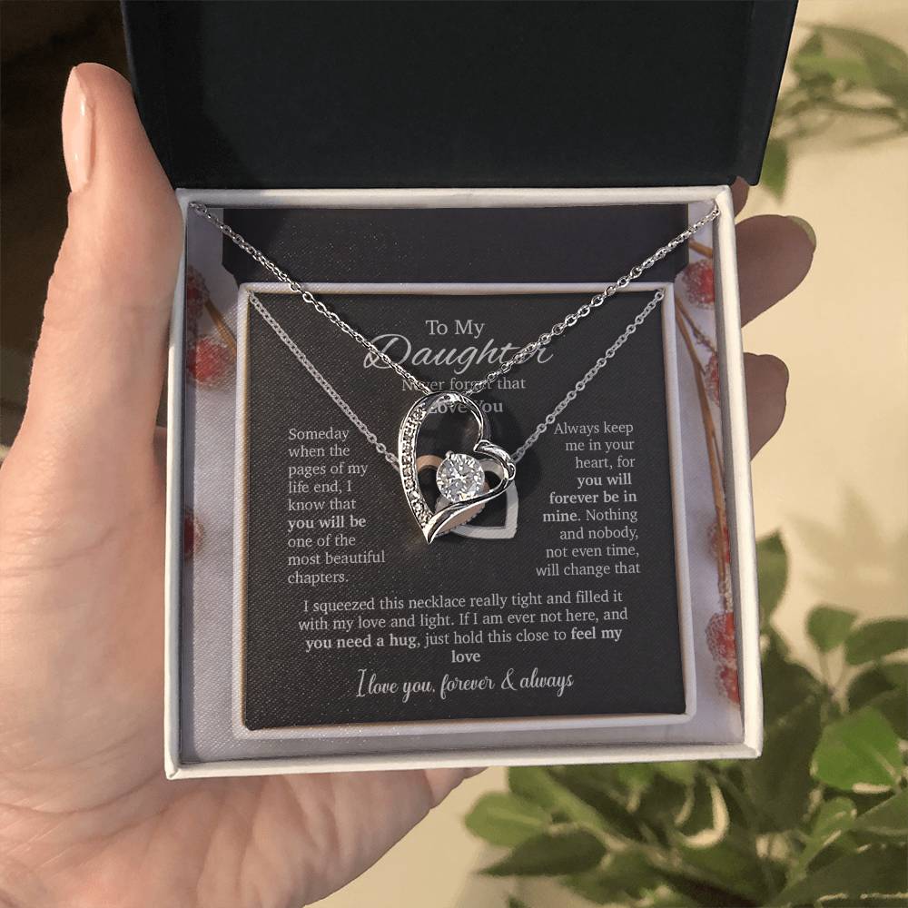 To My Daughter Necklace, Daughter Father Necklace, Daughter Gift From Dad, Mom 8_8