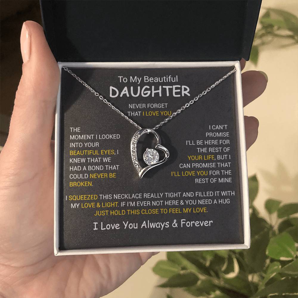 To My Daughter Necklace, Daughter Father Necklace, Daughter Gift From Dad, Mom 3_12