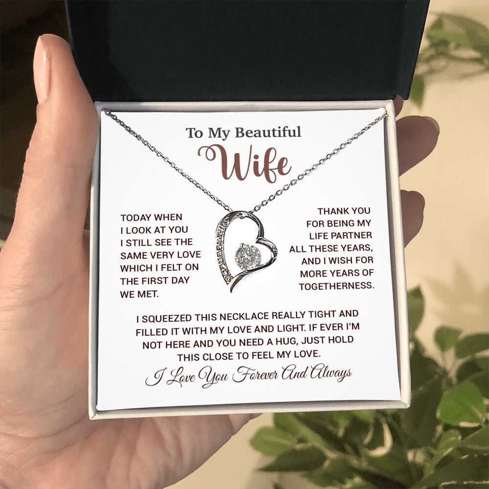 To My Wife Necklace, Wife Gift From Husband, Wife Husband Necklace, Christmas Gift 17_9