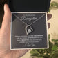 To My Beautiful Daughter Necklace, Necklace Gift for Daughter, Christmas Gift