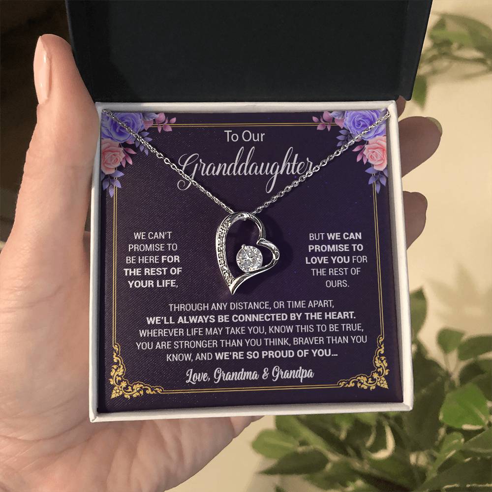 To Our Granddaughter Necklace, Birthday Gift For Granddaughter, Jewelry Gift from Grandparents 13_5