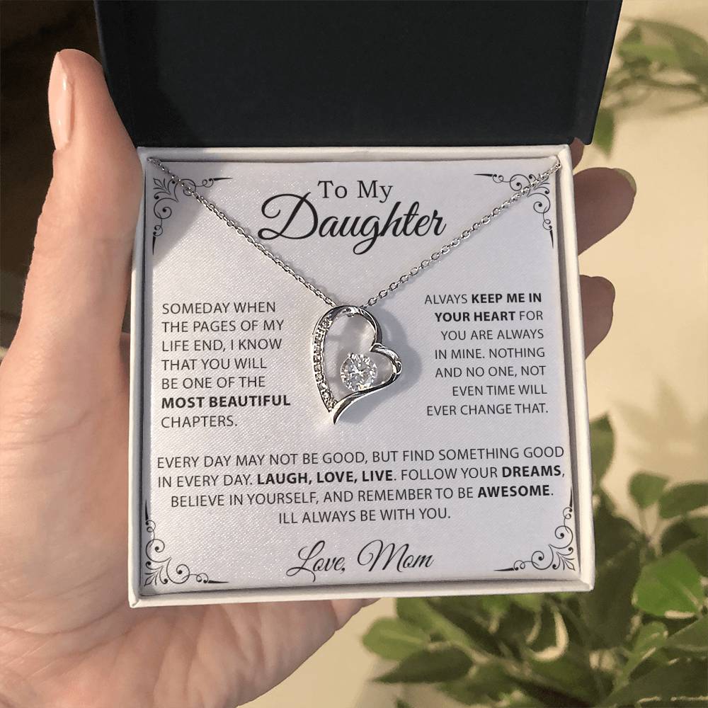 To My Daughter Necklace, Gift for Daughter from Mom, Mother Daughter Necklace 20_10