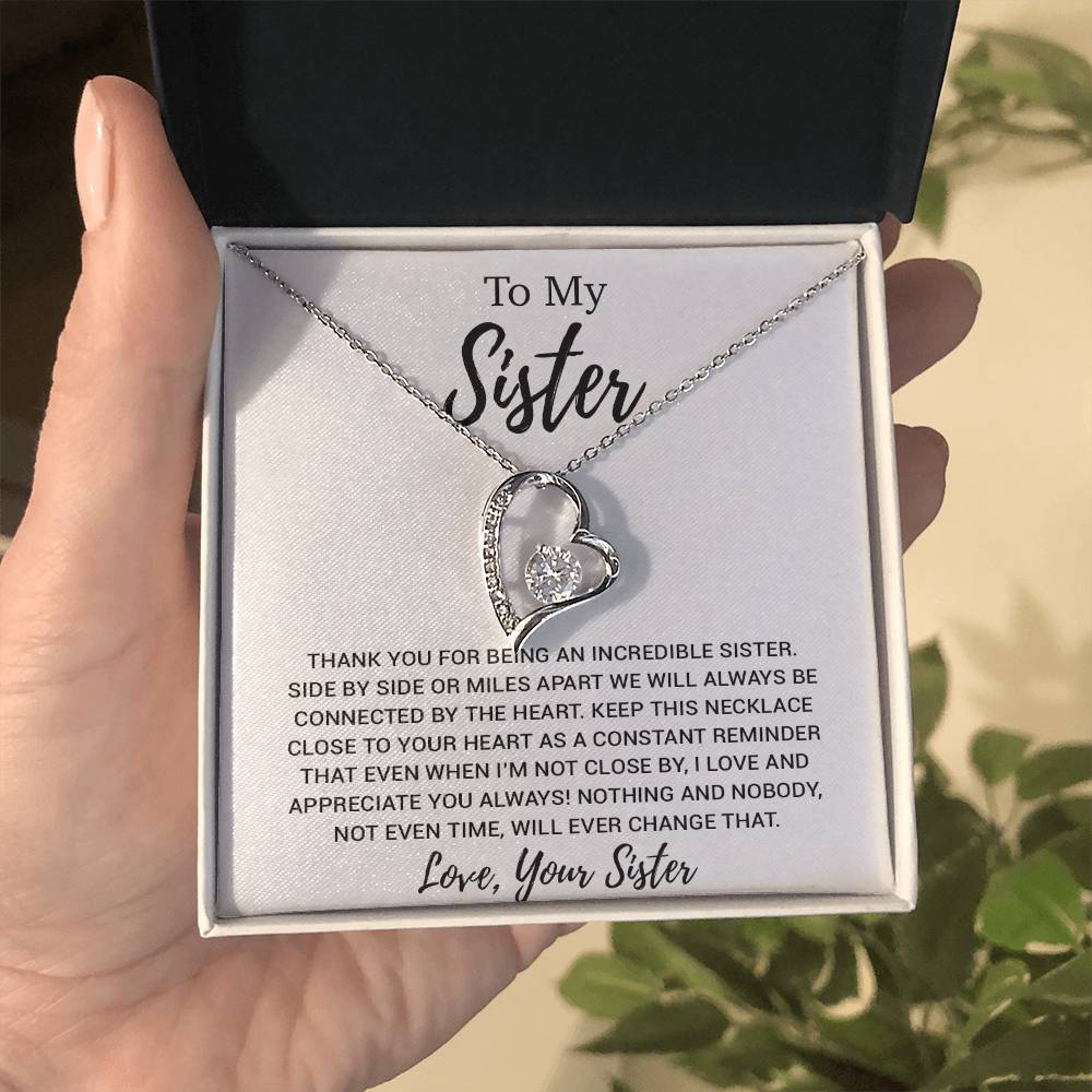 To My Sister Necklace, Brother to Sister, Birthday gift For Sister from Brother 13_8