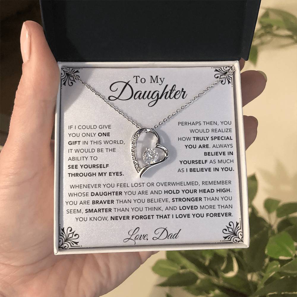 To My Daughter Necklace, Gift for Daughter from Dad, Father Daughter Necklace 1_12