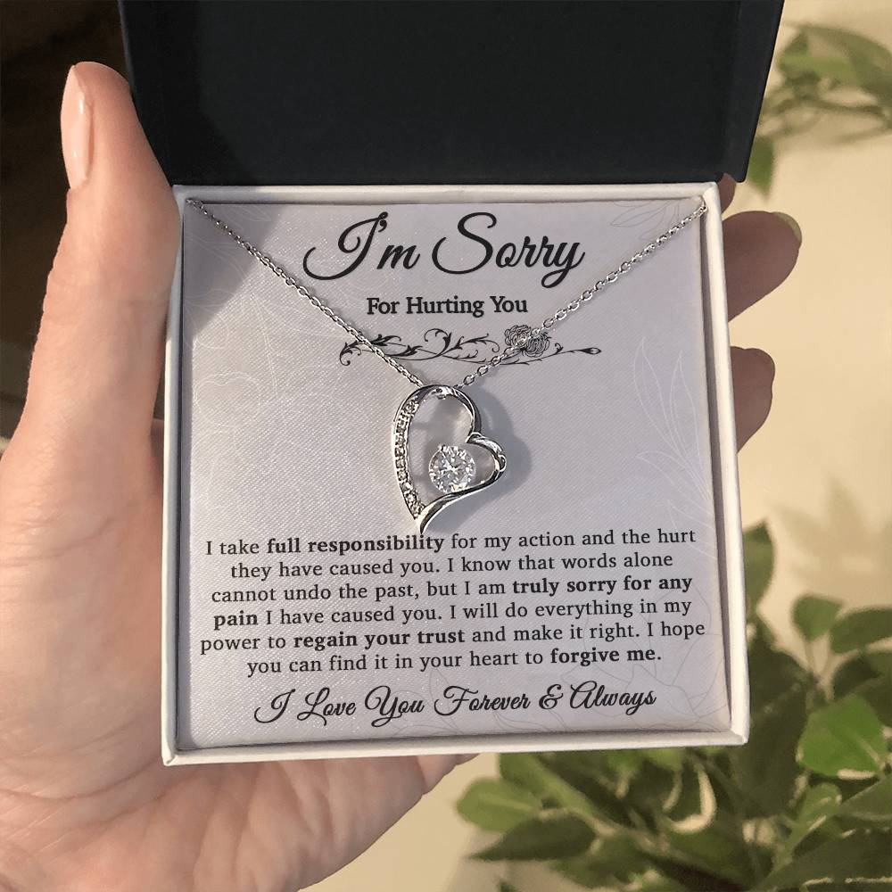 I'm Sorry Necklace Gifts, Apology Gifts For Her, Forgiveness Gift, Wife Gift