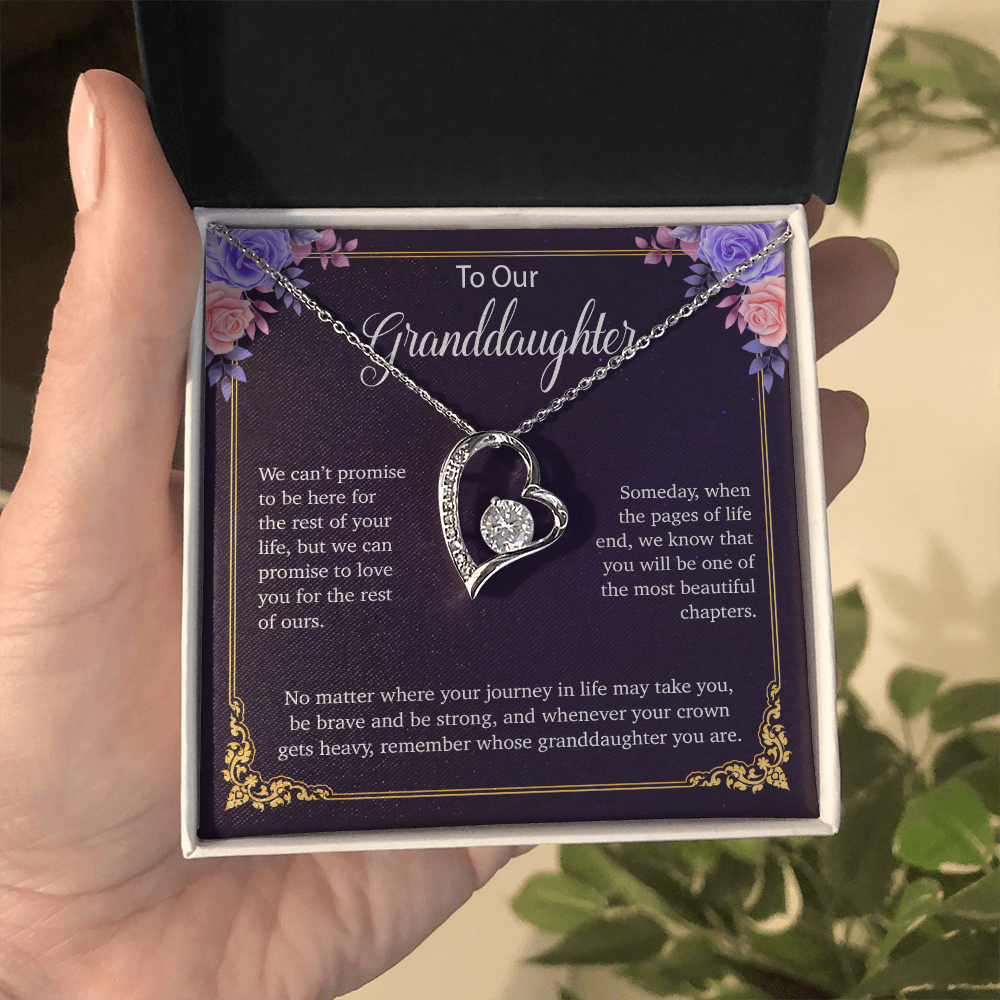 To Our Granddaughter Necklace, Birthday Gift For Granddaughter, Jewelry Gift from Grandparents 30_5