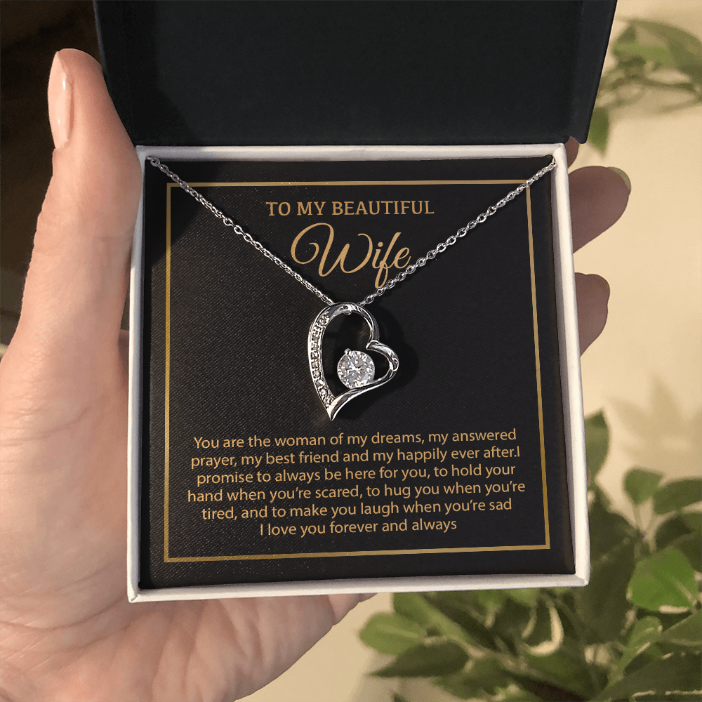 To My Wife Necklace, Christmas Gifts For Women, Anniversary Gift For Wife 19_12_Gold