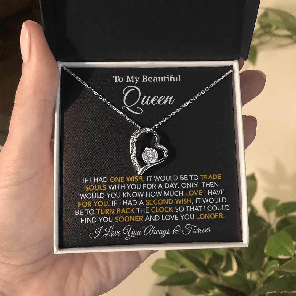 To My Queen Necklace, Anniversary Gift For Wife, Girlfriend Necklace, Birthday Gift For Wife_24_1