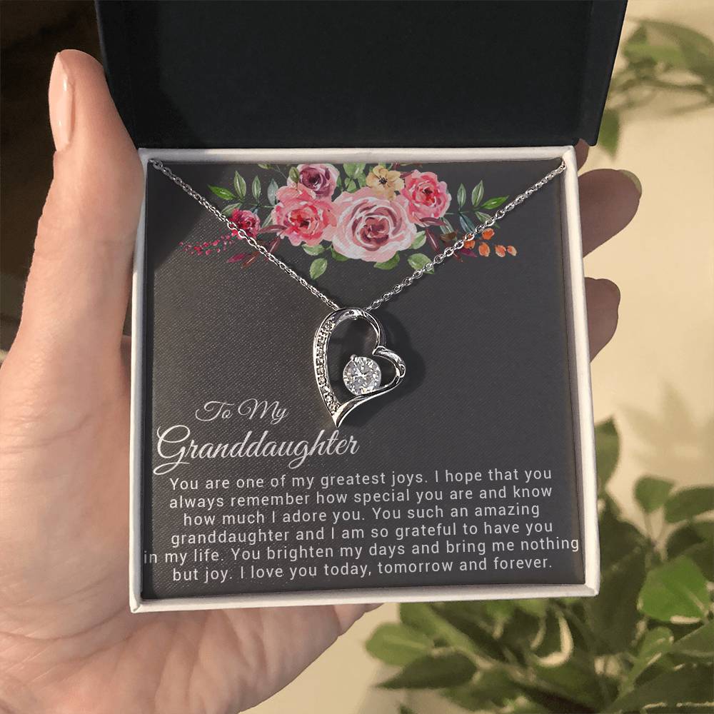 To My Granddaughter Necklace, Birthday Gift For Granddaughter, Granddaughter Gifts