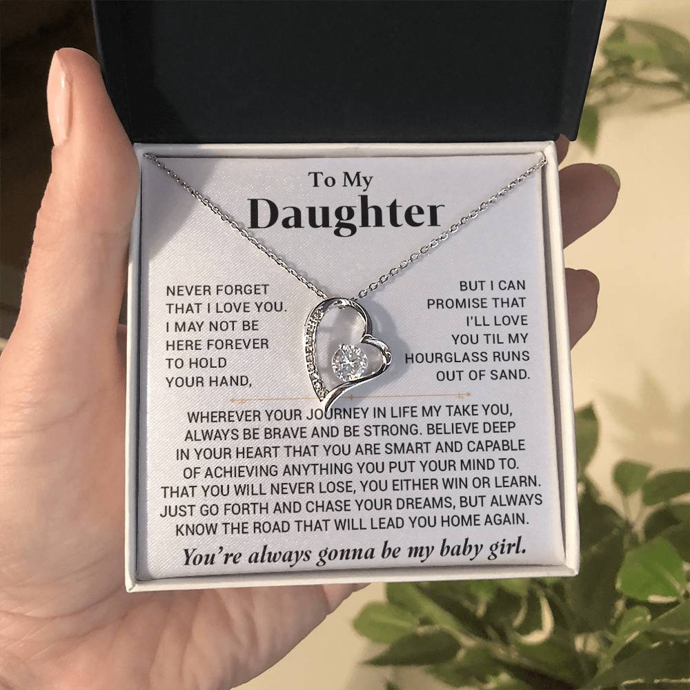 To My Daughter Necklace, Daughter Father Necklace, Daughter Gift From Dad, Mom88