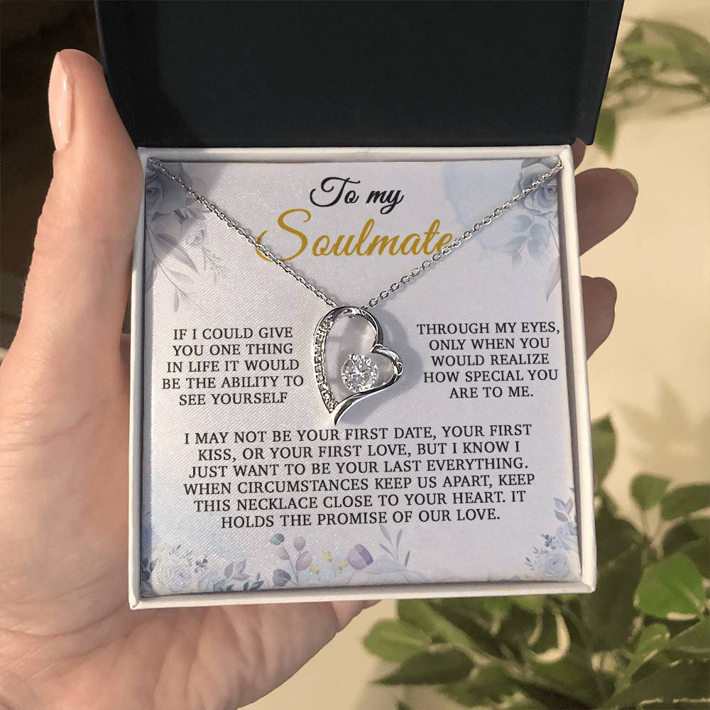 To My Soulmate Gift, Gift for Wife, Girlfriend Necklace, Anniversary Gift, Soulmates Gift