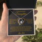 To My Daughter Necklace, Gift for Daughter from Dad, Father Daughter Necklace 7_6_Gold