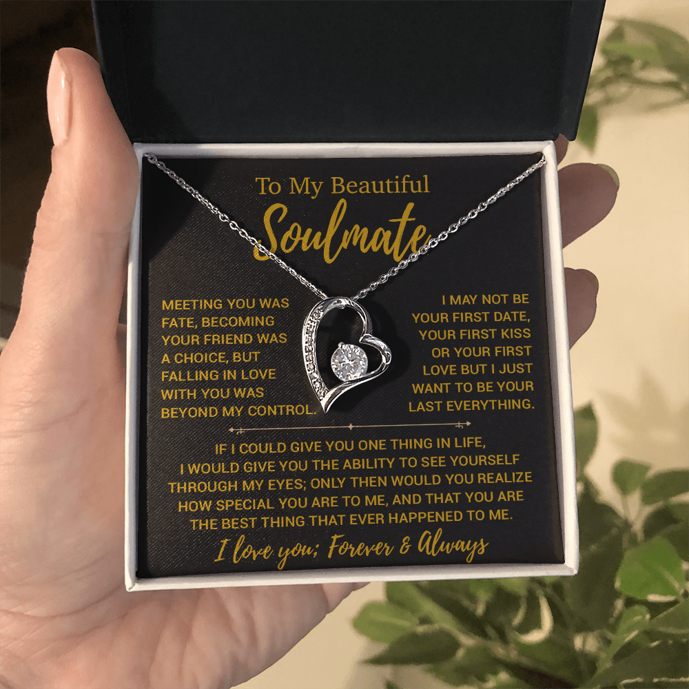 To My Soulmate Necklace, Valentines Day Gift, Gift For Wife, Anniversary Gift 23_12