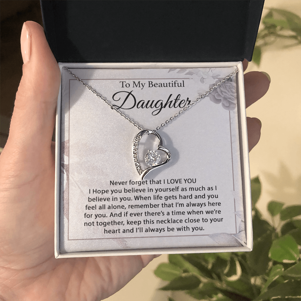 To My Daughter Necklace, Daughter Father Necklace, Daughter Gift From Dad, Mom 13_1