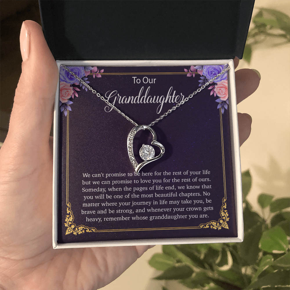 To Our Granddaughter Necklace, Birthday Gift For Granddaughter, Jewelry Gift