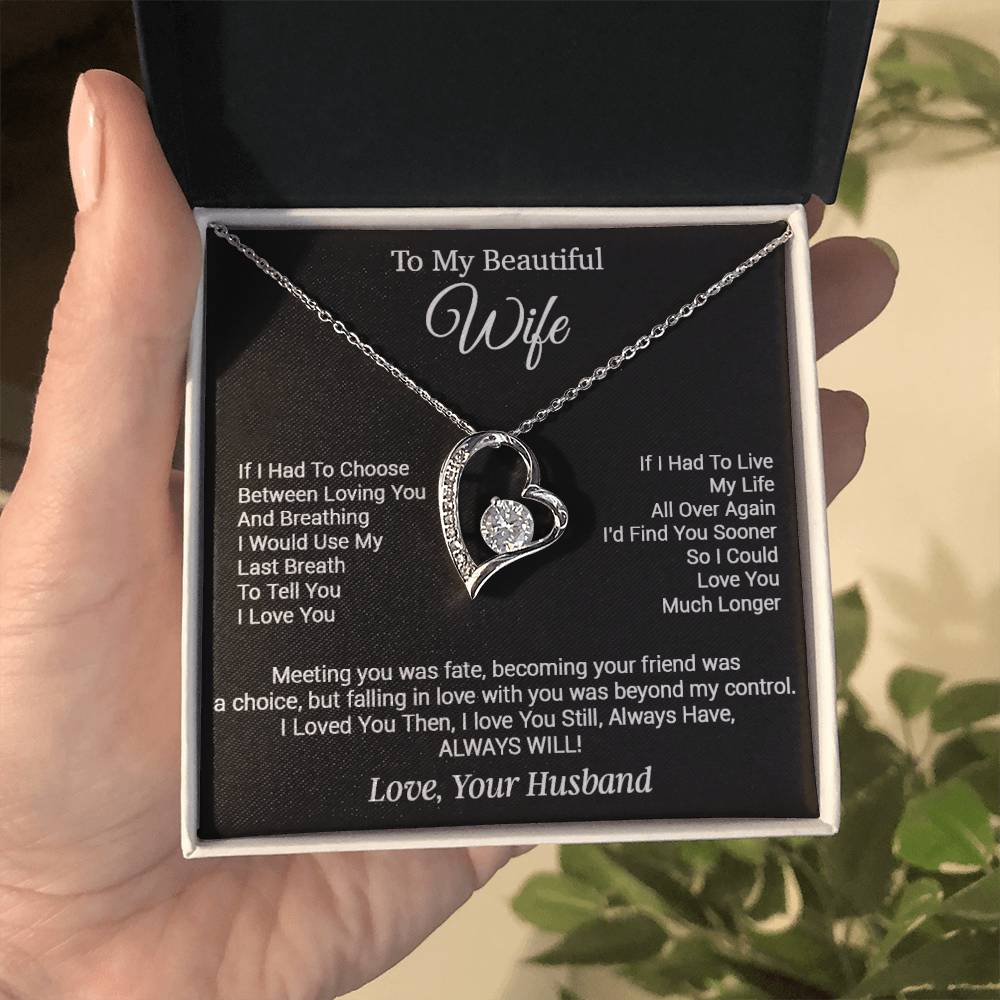 To My Wife Necklace, Gifts from Husband, Valentine Gifts for Her