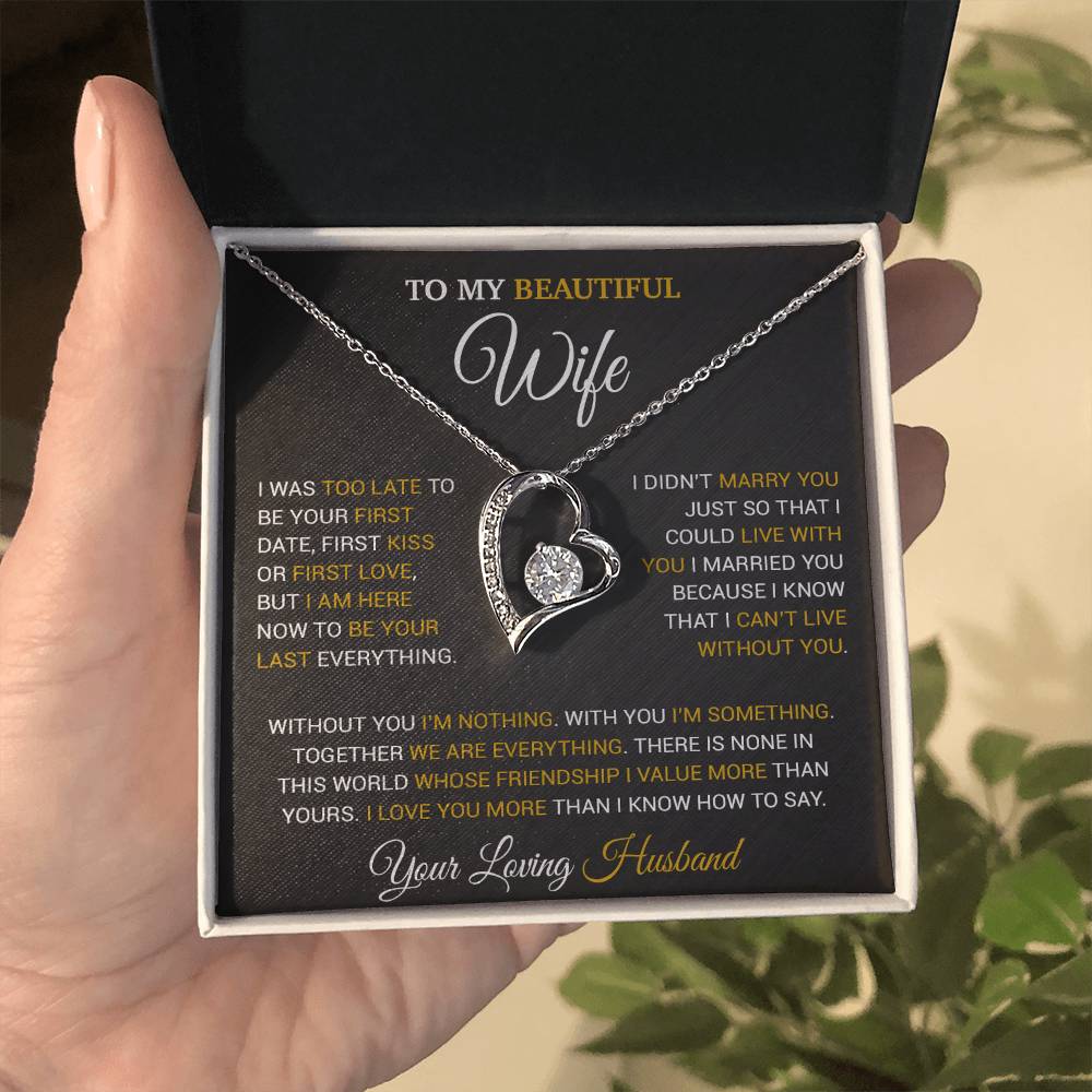 To My Wife Necklace, Christmas Gifts For Wife, Anniversary Cute Gift For Wife 9_9