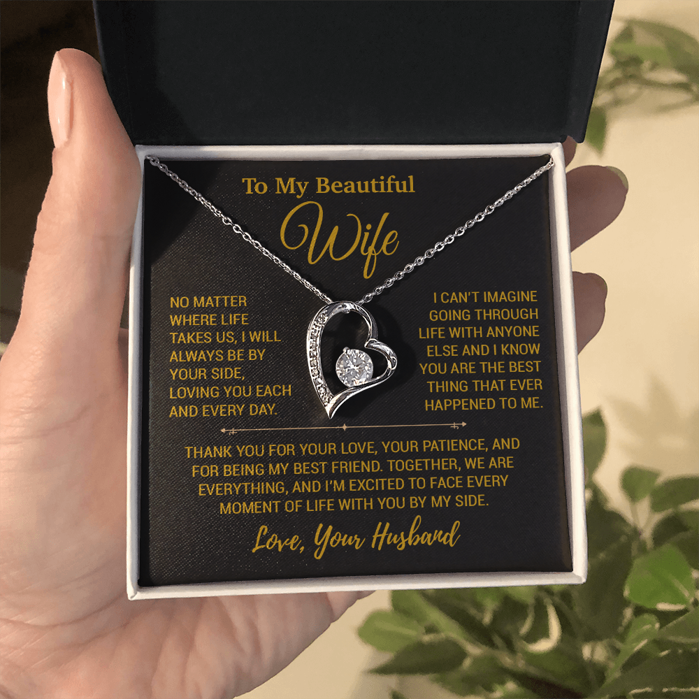 To My Wife Necklace, Christmas Gifts For Women, Anniversary Gift For Wife 26_12_Gold