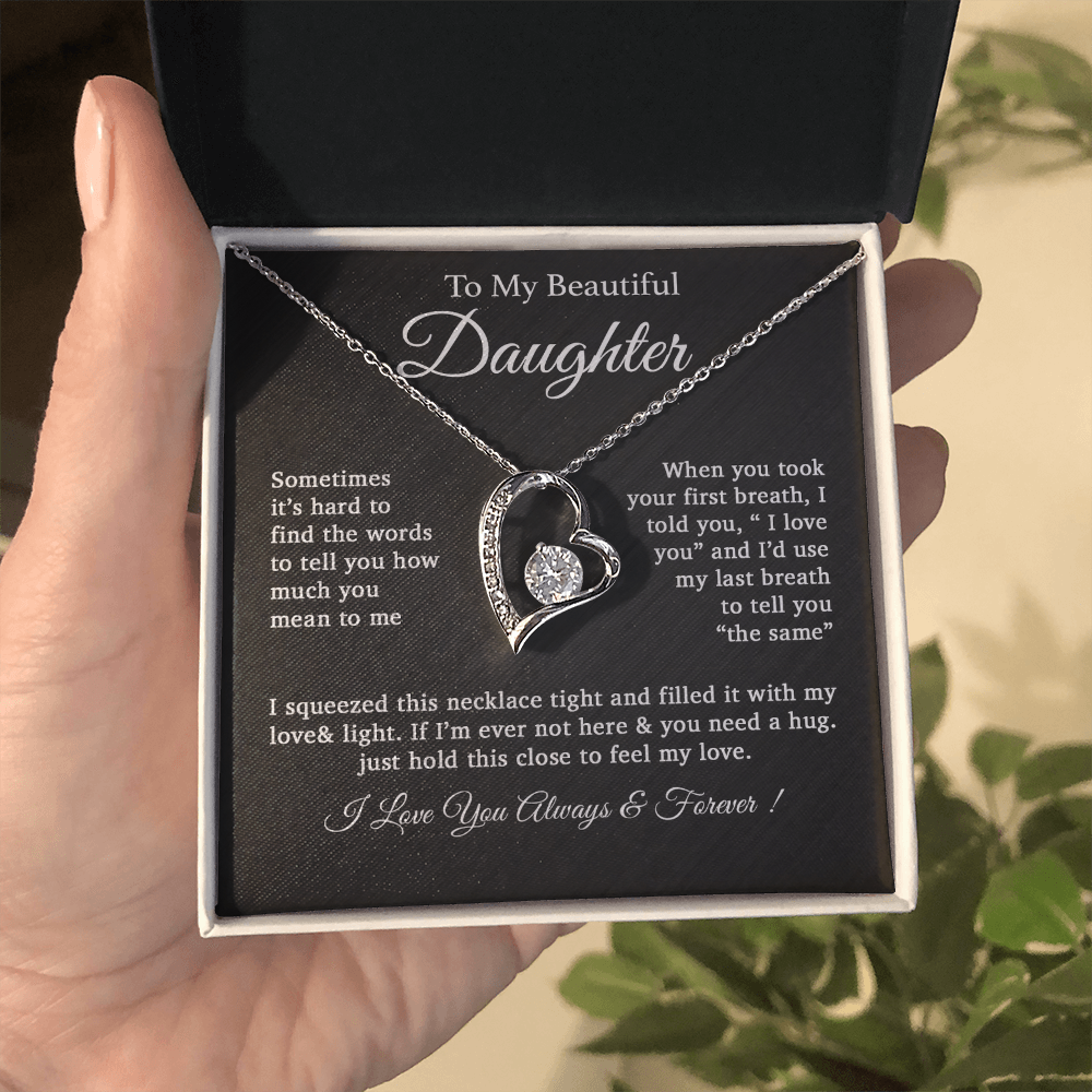 To My Daughter Necklace, Daughter Father Necklace, Daughter Gift From Dad 25_2