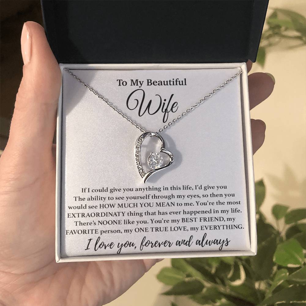 To My Wife Necklace, Gift From Husband, Anniversary Jewelry Gifts Wife 1_4