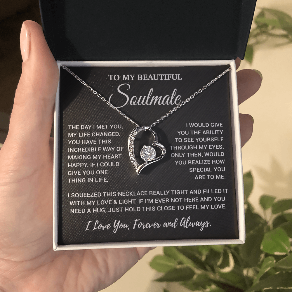 To My Soulmate Necklace, Valentines Day Gift, Gift For Wife, Anniversary Gift 30_2