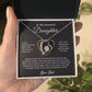 To My Daughter Necklace, Gift for Daughter from Dad, Father Daughter Necklace 6_6_Black