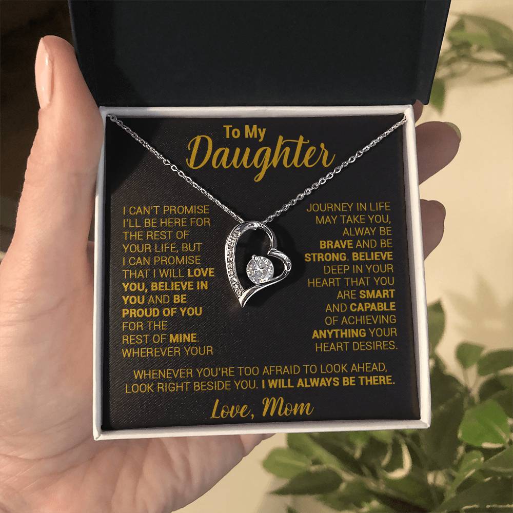 To My Daughter Necklace, Daughter Mother Necklace, Daughter Gift From Mom 21_8_Gold