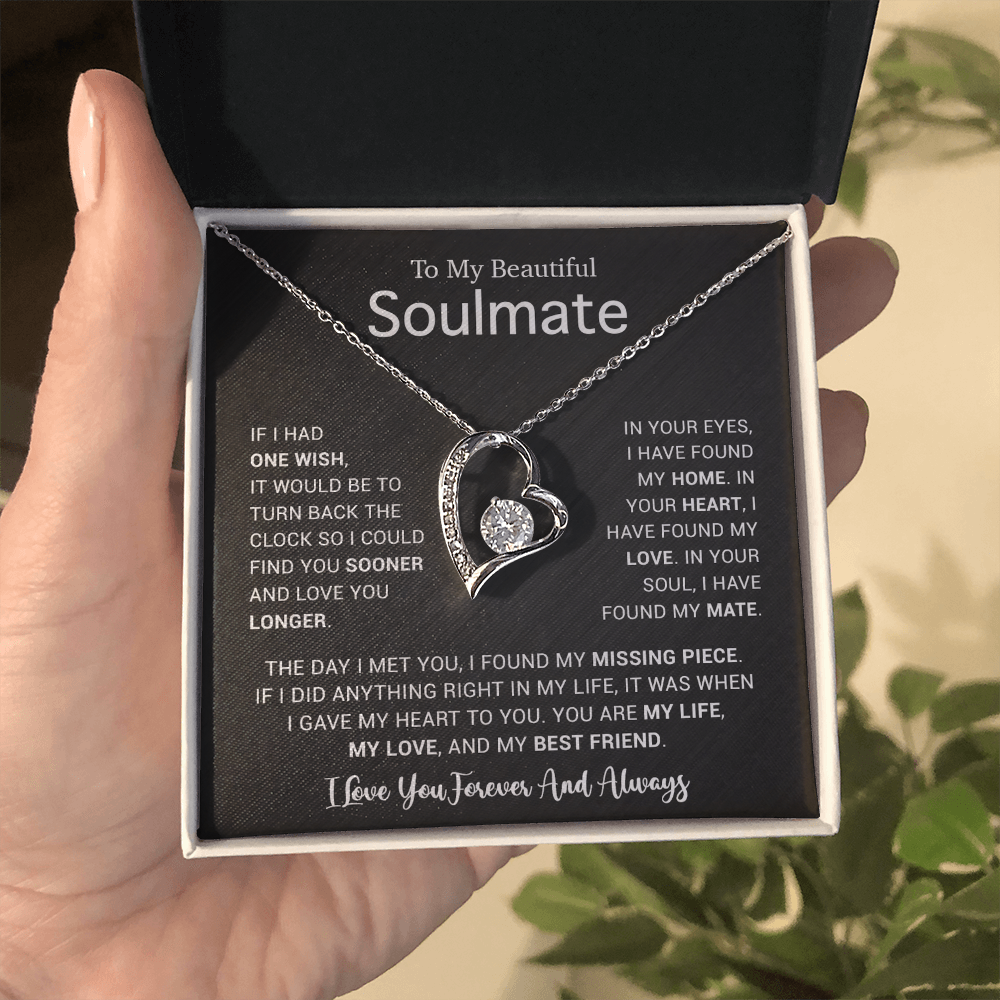 To My Soulmate Necklace, Gift For Soulmate, Anniversary Gift, Birthday Gift 4_5