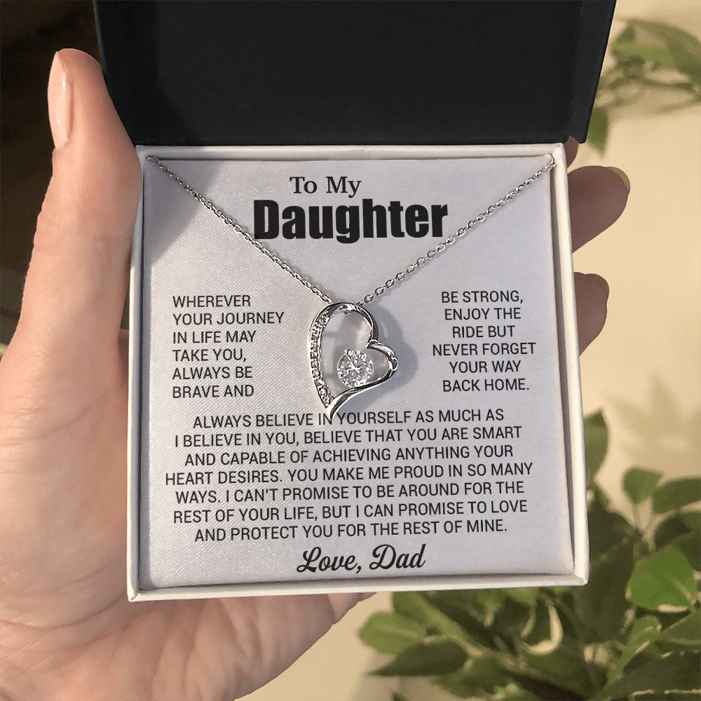 To My Daughter Necklace, Daughter Father Necklace, Daughter Gift From Dad 31_7