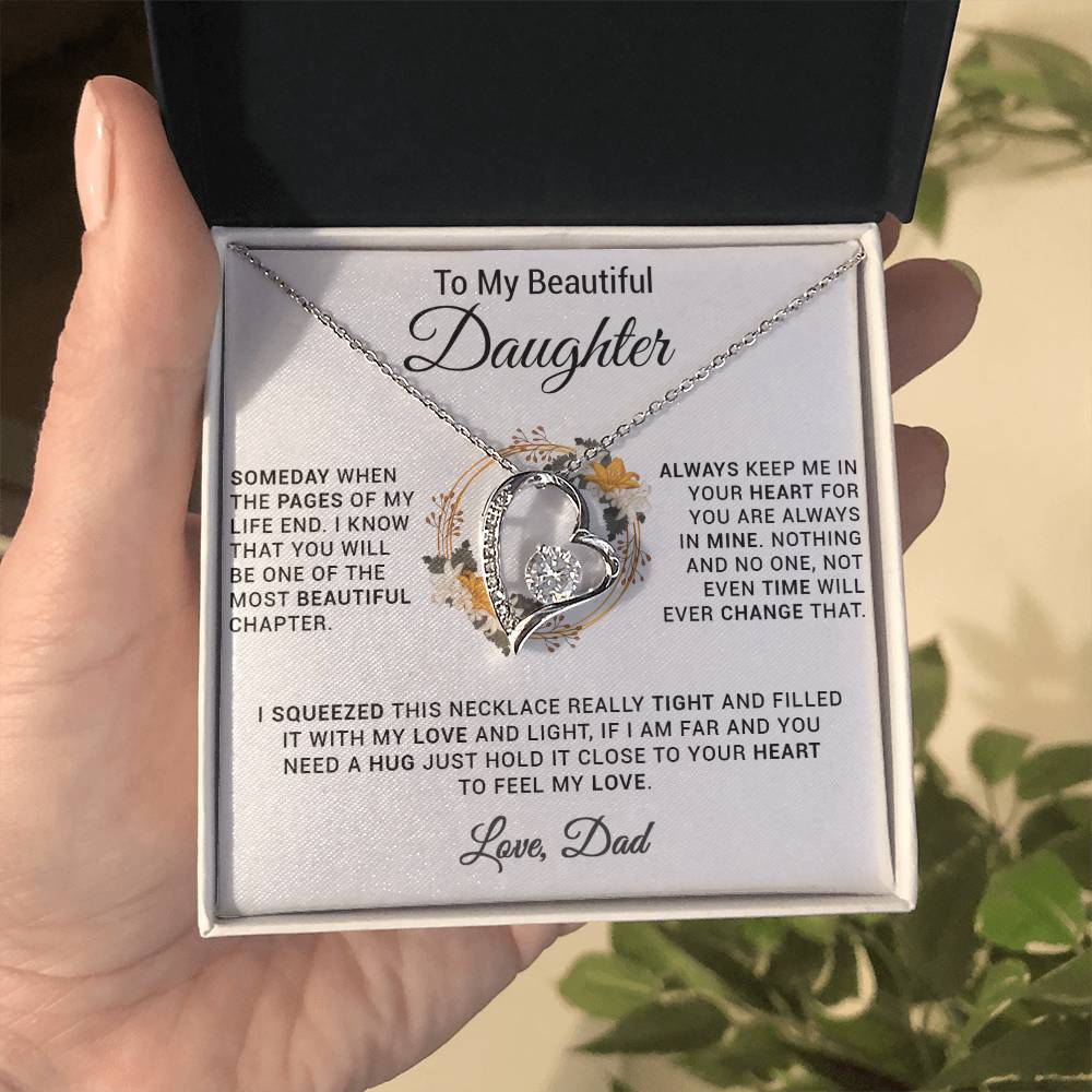To My Daughter Necklace, Gift for Daughter from Dad, Daughter Father Necklace 20_11