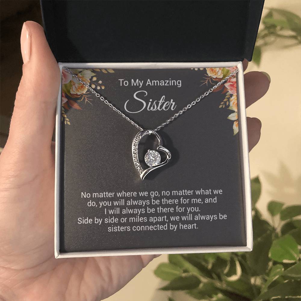 To My Sister Necklace, Birthday Gift For Sister, Sister Christmas Gift