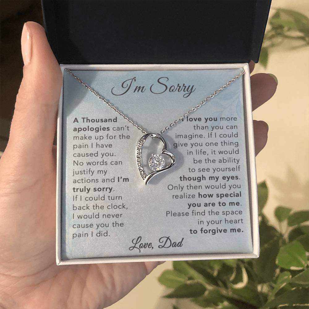 I'm Sorry Necklace Gifts, Apology Gifts For Her, Forgiveness Gift, Wife Gift 29_8