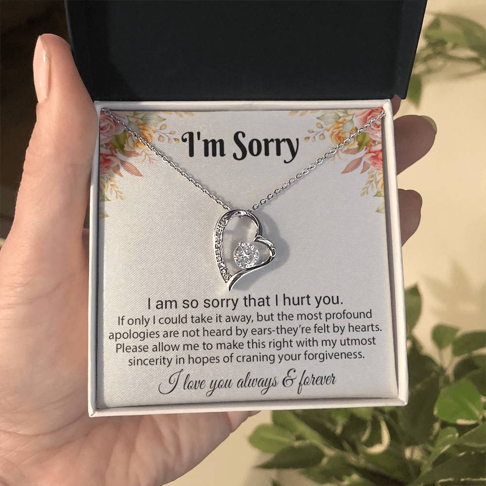 I'm Sorry Necklace Gifts, Apology Gifts For Her, Forgiveness Gift, Wife Gift 6_8