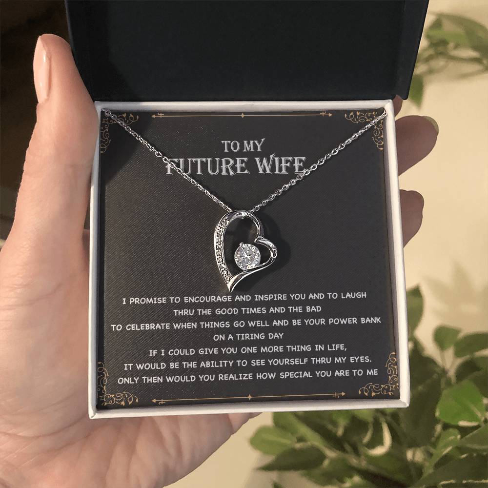 To My Future Wife Necklace, Engagement Gift for Future Wife, Birthday Gift