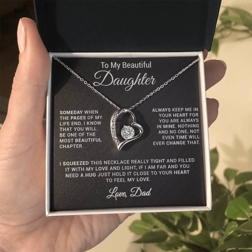 To My Daughter Necklace, Gift for Daughter from Dad, Daughter Father Necklace 24_2