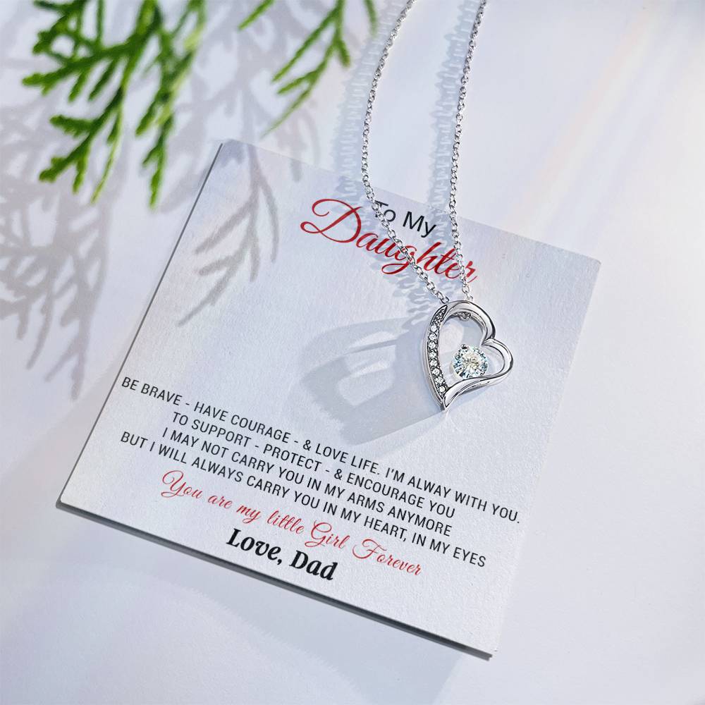 To My Daughter Necklace, Daughter Father Necklace, Daughter Gift from Dad 20_11