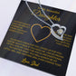 To My Daughter Necklace, Gift for Daughter from Dad, Father Daughter Necklace 7_6_Gold