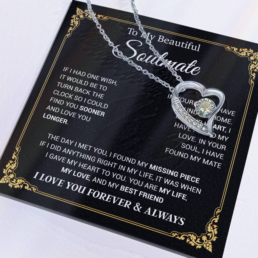 To My Soulmate Necklace, Gift for Wife, Girlfriend, Anniversary Gift 23_11