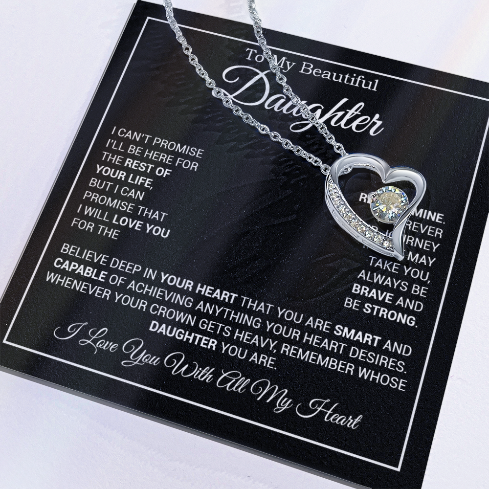 To My Daughter Necklace, Gift for Daughter from Dad And Mom Daughter