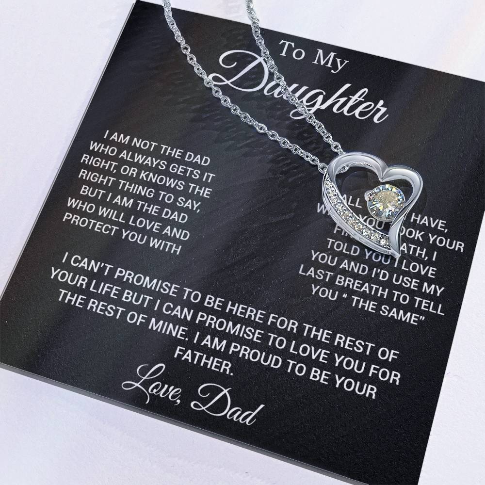To My Daughter Gifts From Dad Hearts Necklace Father To Daughter Birthday Gift 3_3