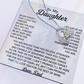 To My Daughter Necklace, Daughter Father Necklace, Daughter Gift From Dad 22_8_White