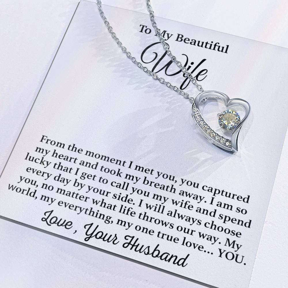 To My Wife Necklace, Gift From Husband, Anniversary Jewelry Gifts Wife 3_4
