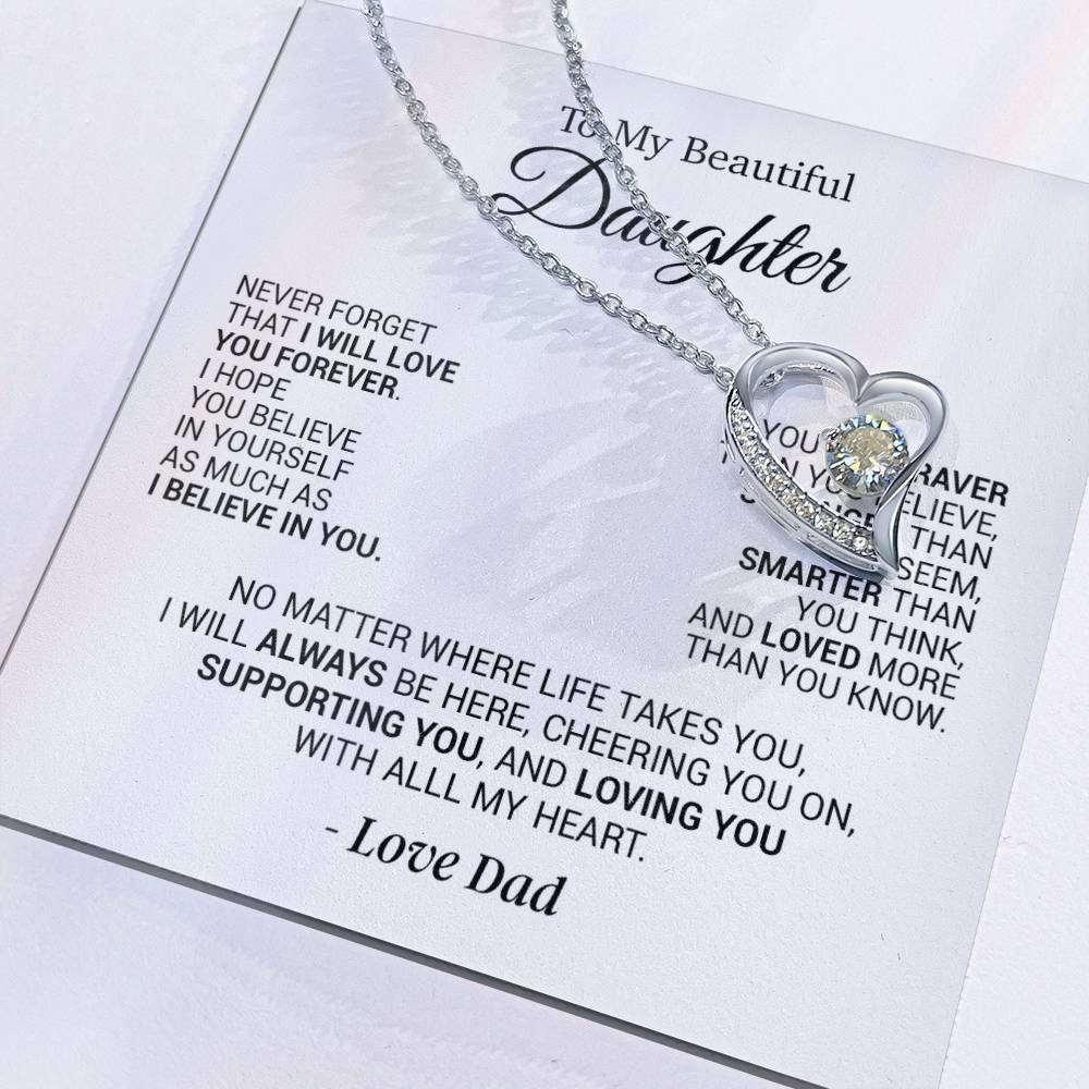 To My Daughter Necklace, Daughter Father Necklace, Daughter Gift From Dad 12_2