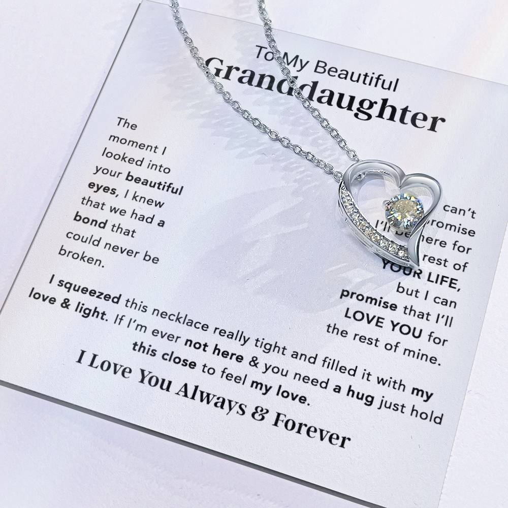 To My Granddaughter Necklace, Birthday Gift For Granddaughter, Birthday Gifts 14_12