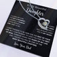 To My Daughter Necklace, Gift for Daughter from Dad, Father Daughter Necklace  22_5_Black