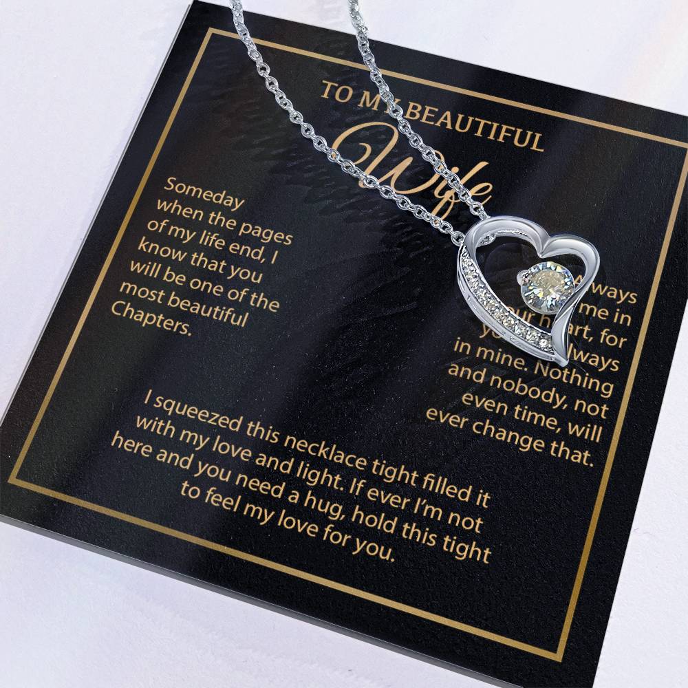 To My Wife Necklace, Vanlentines Gifts For Women, Anniversary Gift For Wife 6_1_Gold