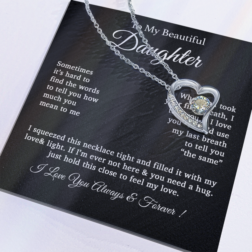 To My Daughter Necklace, Daughter Father Necklace, Daughter Gift From Dad 25_2