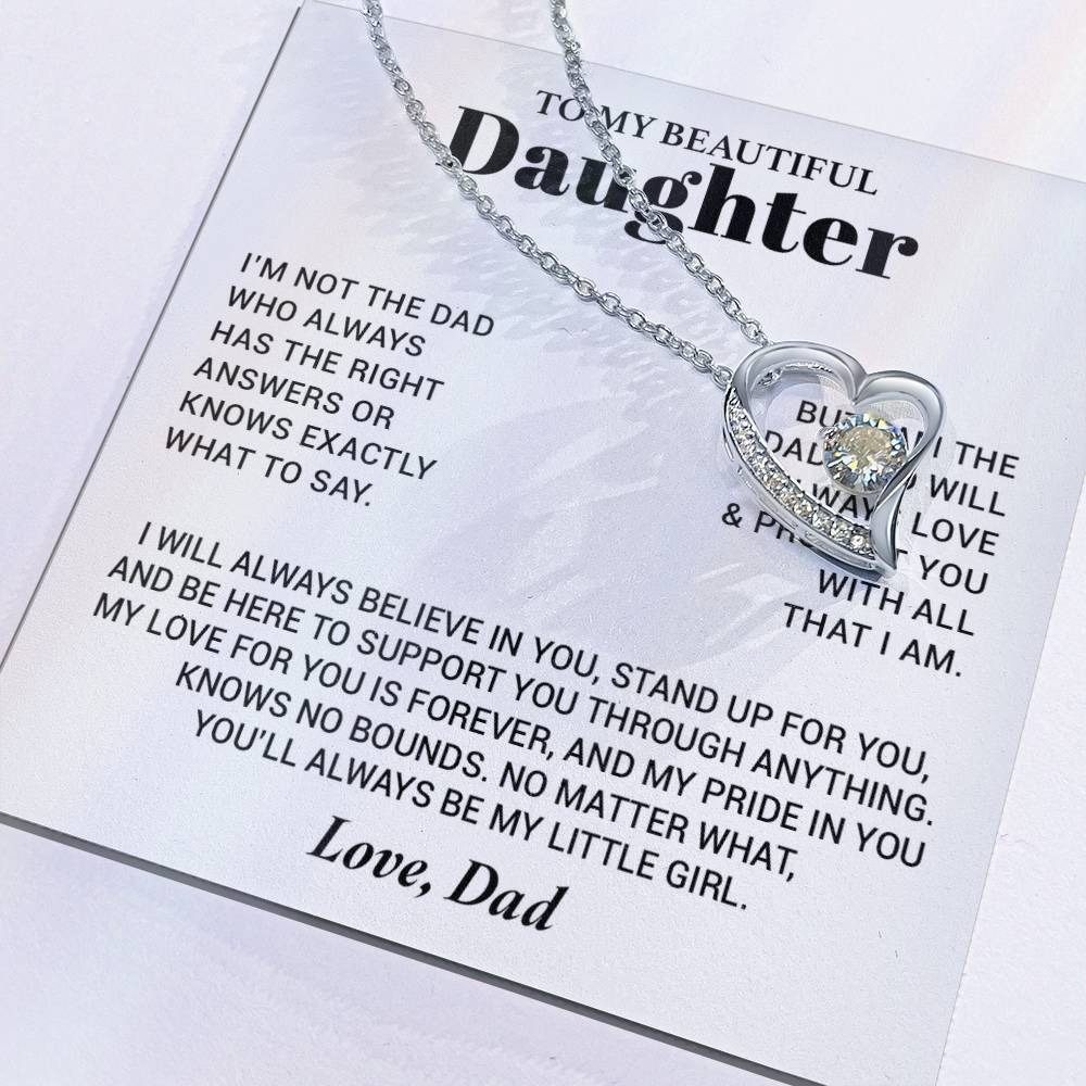To My Daughter Necklace from Dad, Daughter Dad Necklace, Gifts for Daughter 17_10